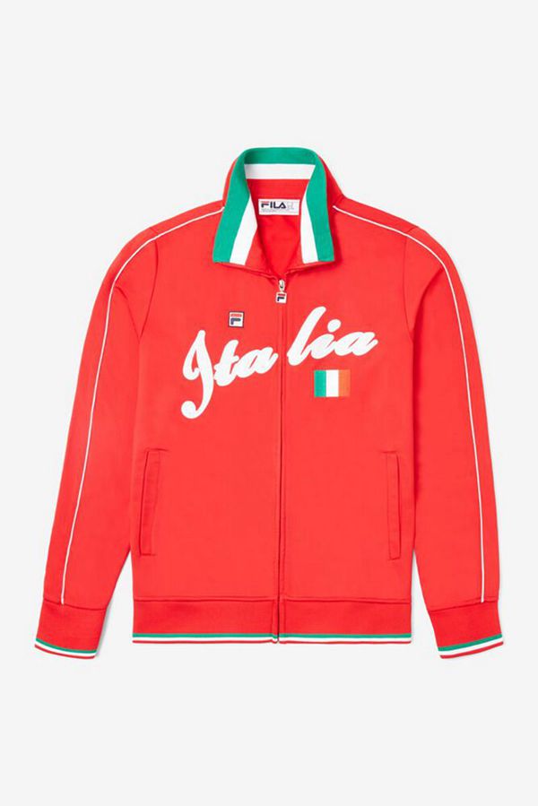 Chaquetas Fila Hombre Rojas / Blancas - Italia Track - España 231865EMK